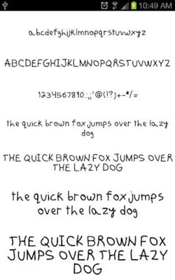 Hand Fonts android App screenshot 1