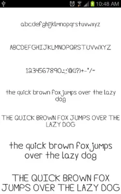 Hand Fonts android App screenshot 2