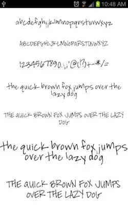 Hand Fonts android App screenshot 3