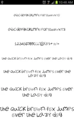 Hand Fonts android App screenshot 4