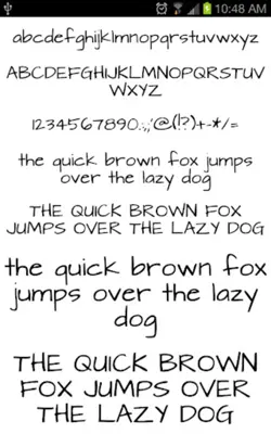 Hand Fonts android App screenshot 6